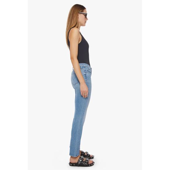 Mother Jeans Womens 30 The Rascal Skimp Straight Punk Charming Blue Light Wash - Picture 2 of 16